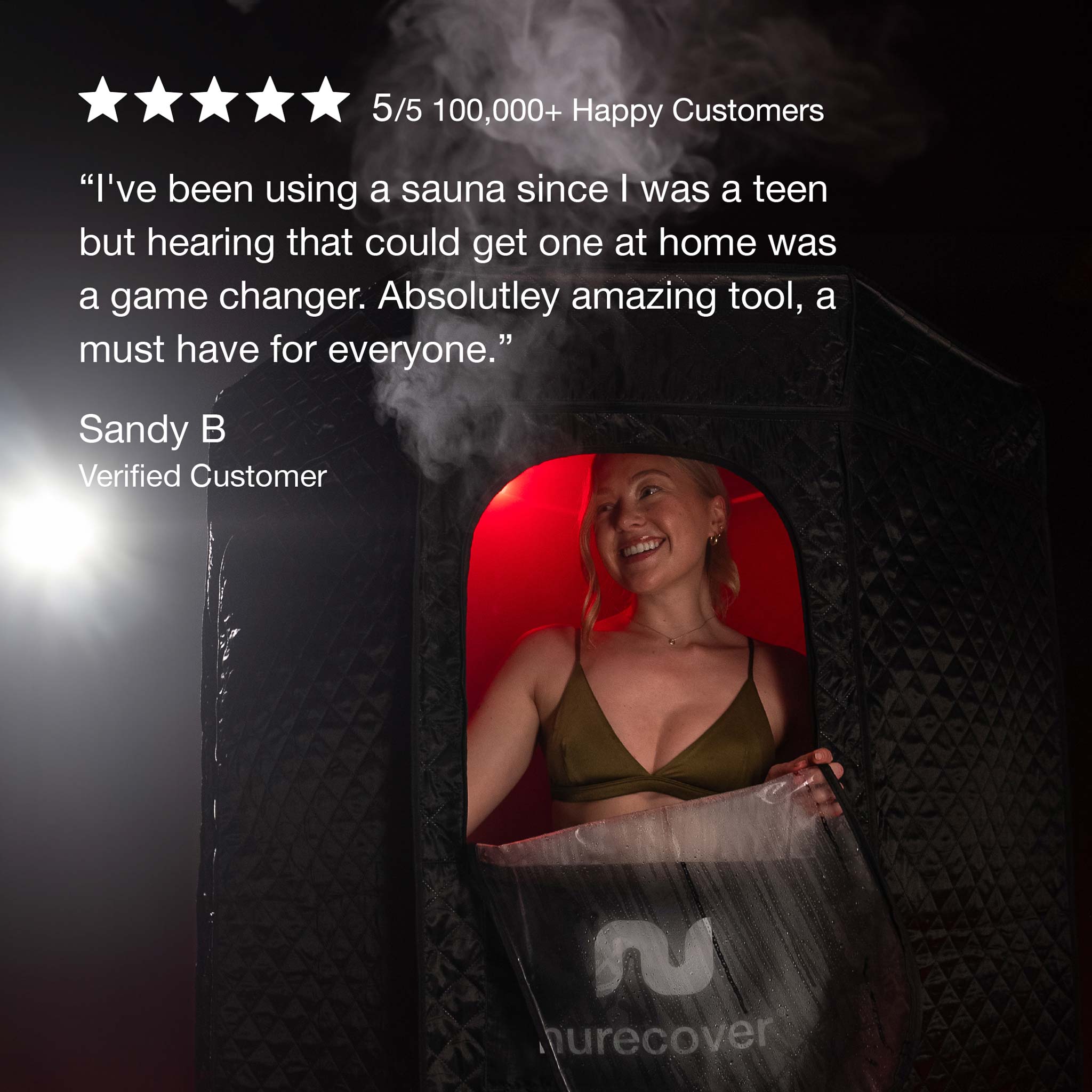 nurecover Tropic® Home Sauna + Grounding - nurecover